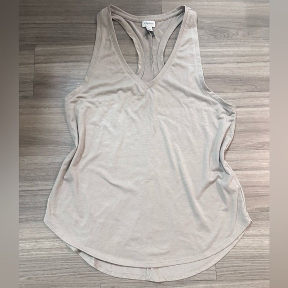 Dynamite Tan Relaxed Backless Tank Top